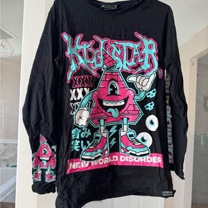 Killstar Black Graphic Long Sleeve Shirt